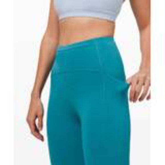 Lululemon Swift Speed High-Rise Crop 21" in Hawaiian Blue, size 4 - Picture 8 of 9